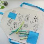 Kids Apron With Cars Scree..