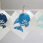 Baby Decor - Blue Fish Scr..